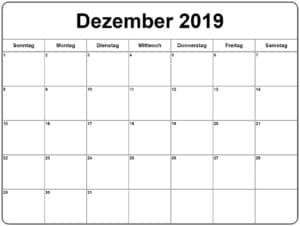 Kalender Bild Dezember 2019
