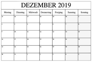Stile Kalender Dezember 2019