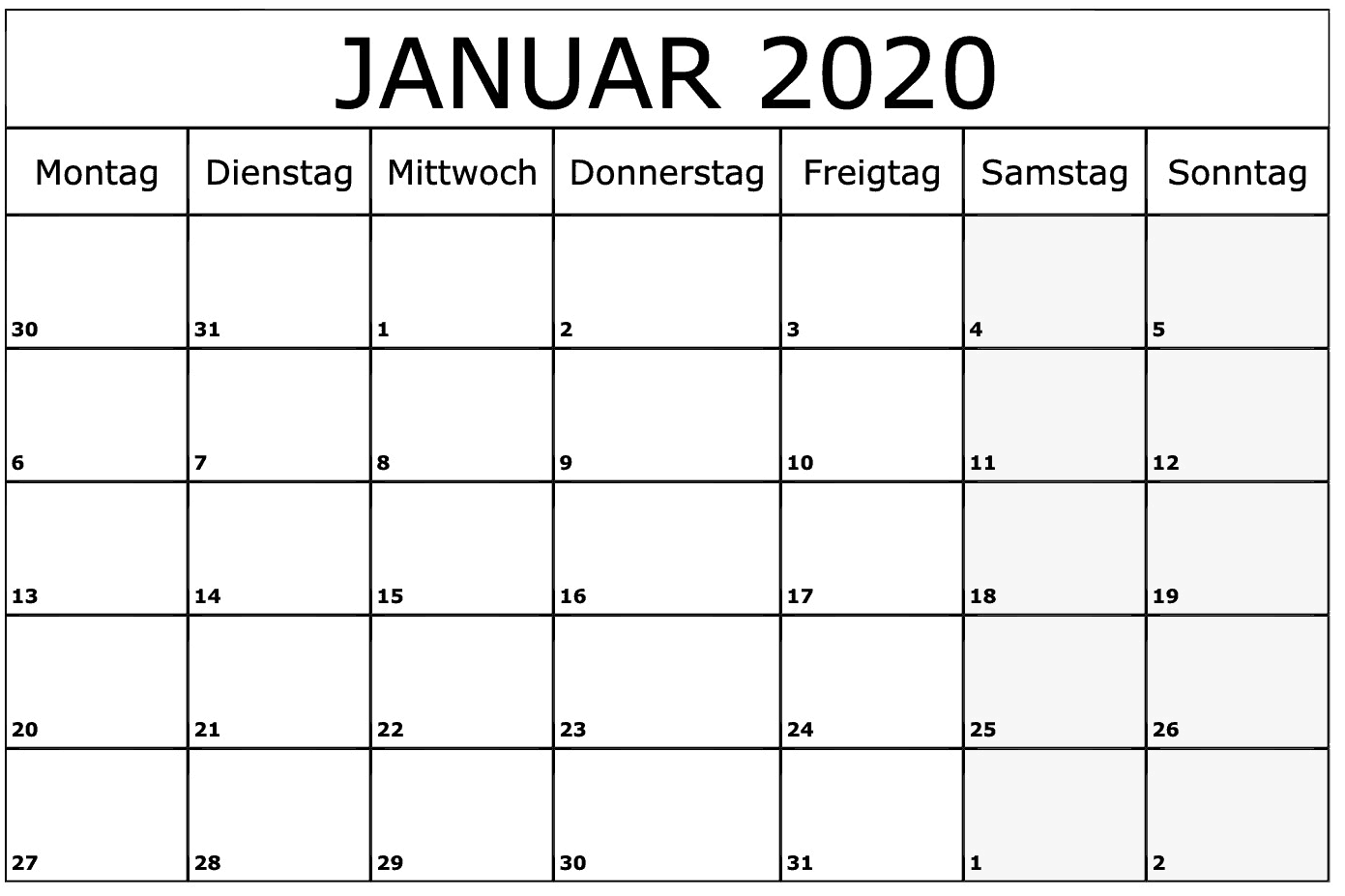 kalender januar 2019 norsk