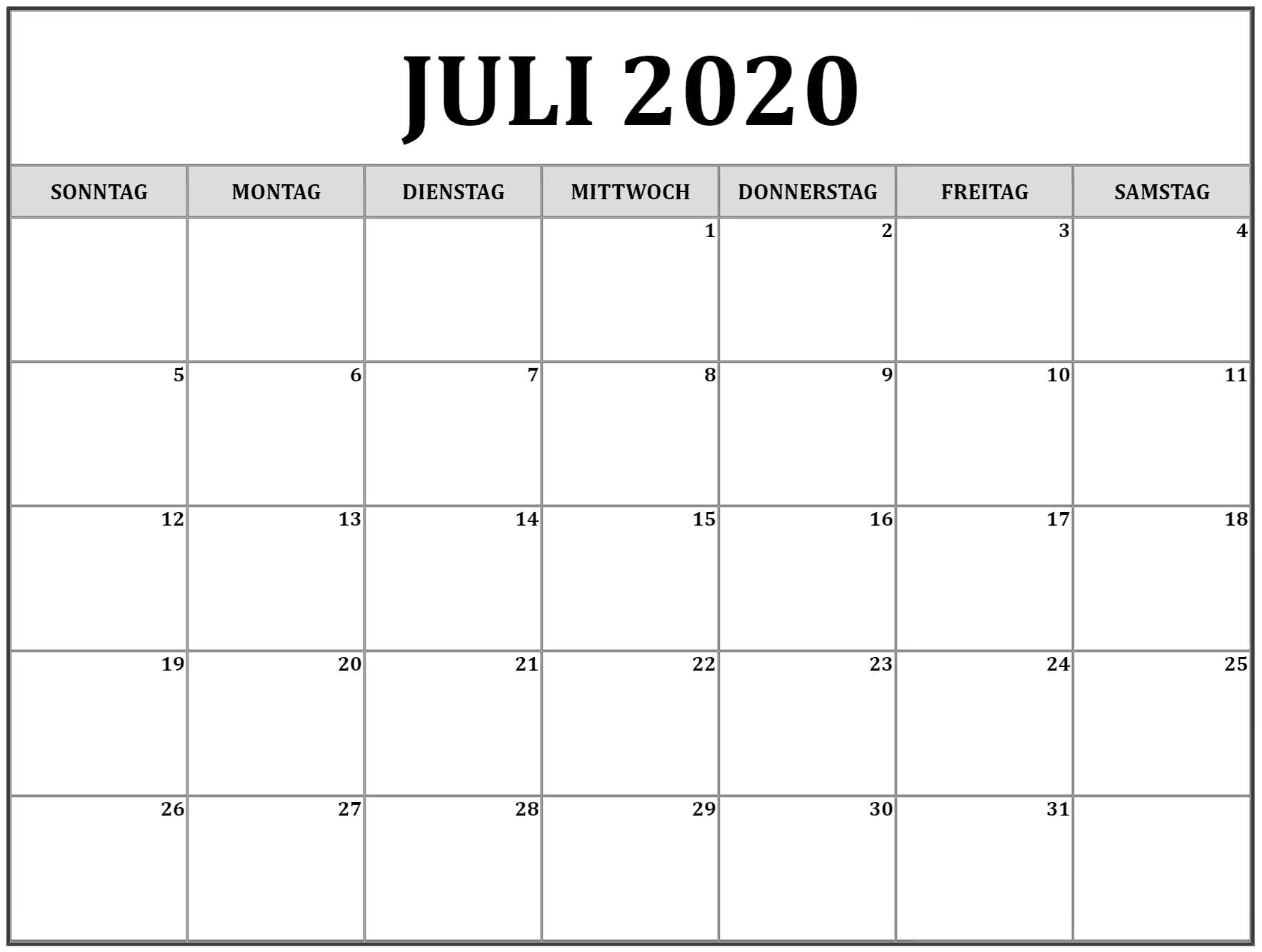  Kalender Juli  2022 Planer Nosovia com