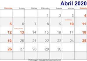 Calendario marzo 2020 Con Festivos Imprimir