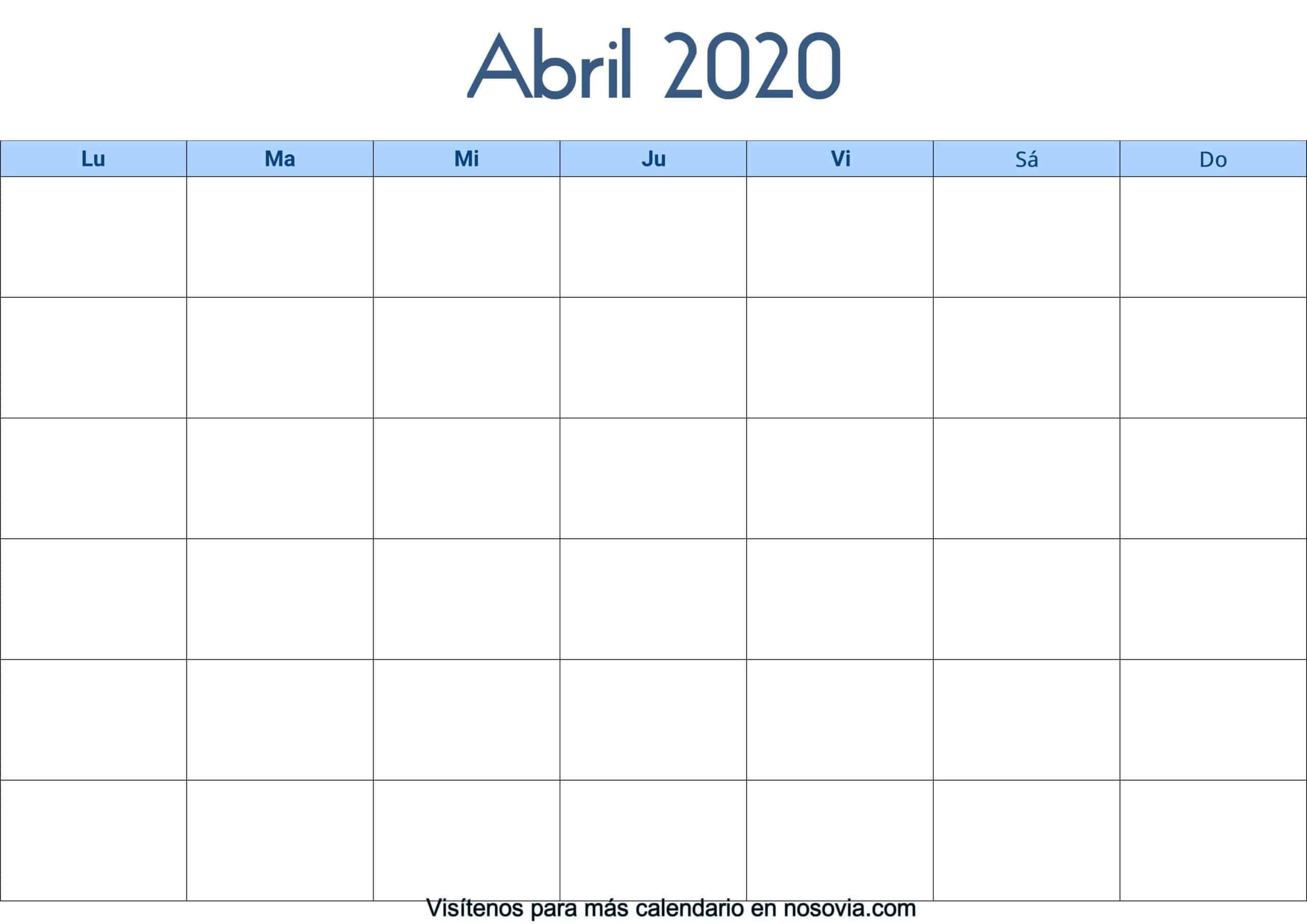 Calendario-abril-2020-en-blanco-Palabra-gratis