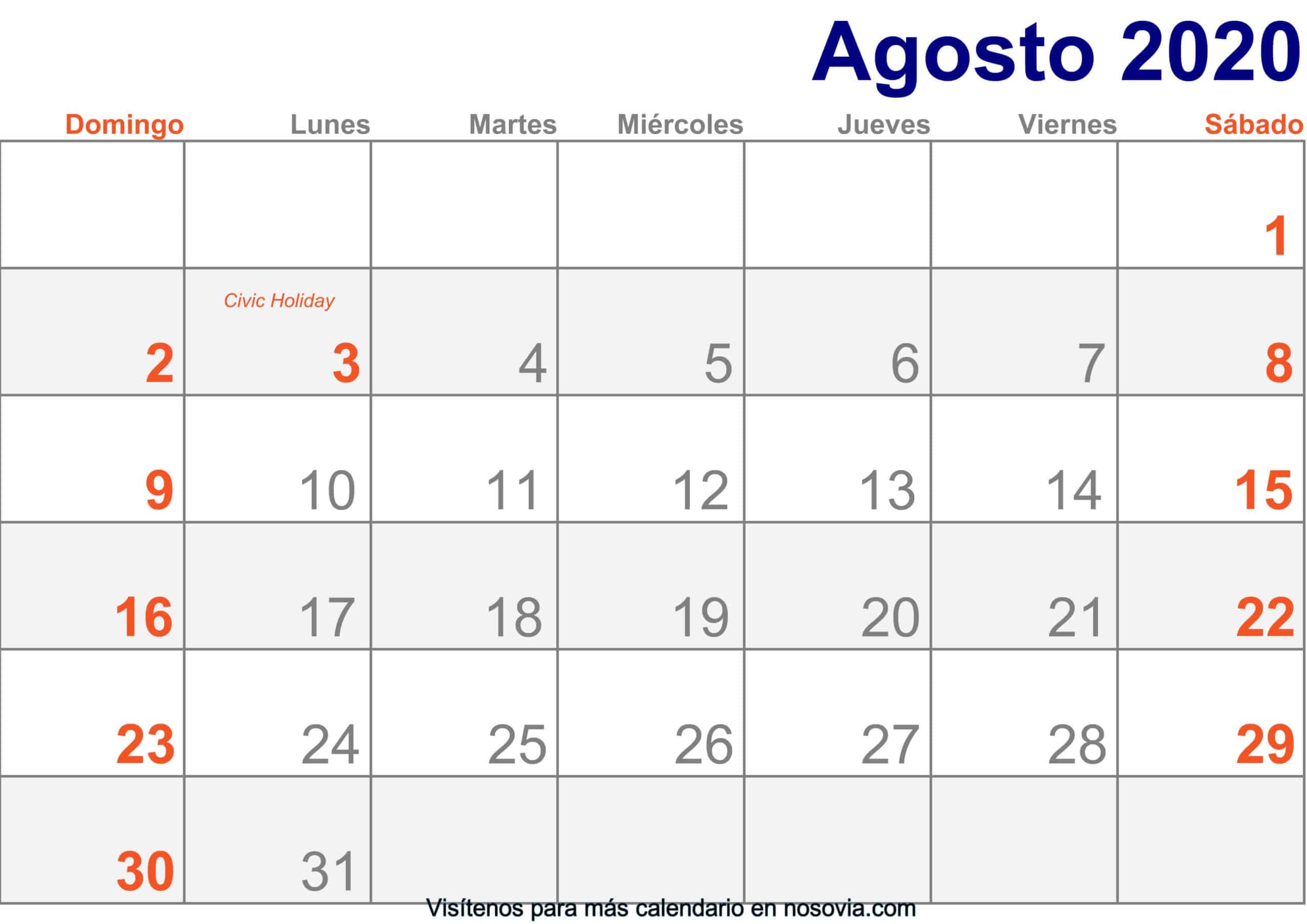 Calendario-agosto-2020-Con-Festivos-Imprimir