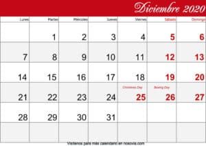 Calendario-diciembre-2020-Con-Festivos-imprimible