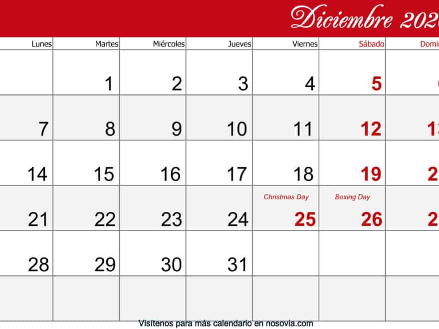 Calendario-diciembre-2020-Con-Festivos-imprimible