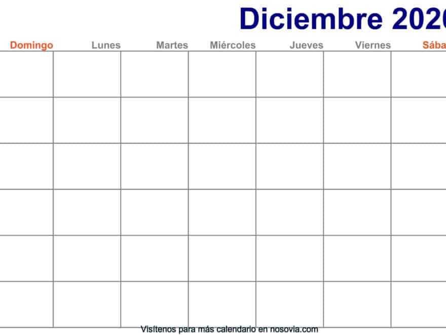 Calendario-diciembre-2020-en-blanco-Imprimir-gratis