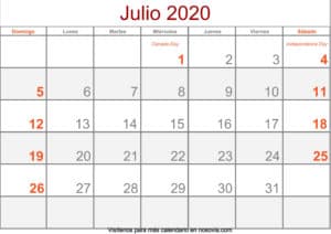 Calendario-julio-2020-Con-Festivos-Formato