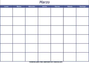 Calendario-marzo-2020-en-blanco-Imágenes-gratis