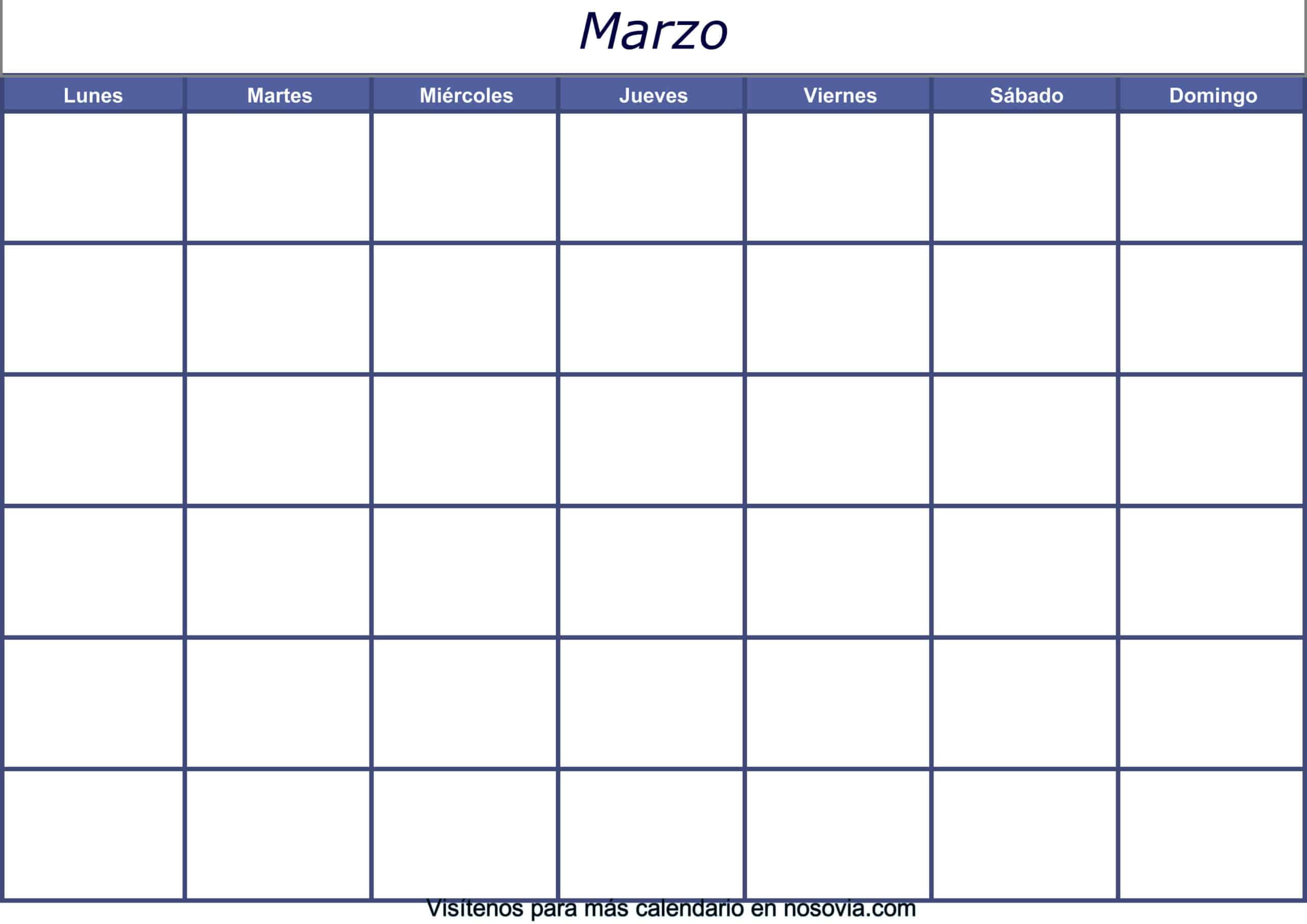 Calendario-marzo-2020-en-blanco-Imágenes-gratis