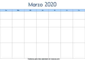 Calendario-marzo-2020-en-blanco-Palabra-gratis