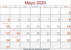 Calendario-mayo-2020-Con-Festivos-Formato