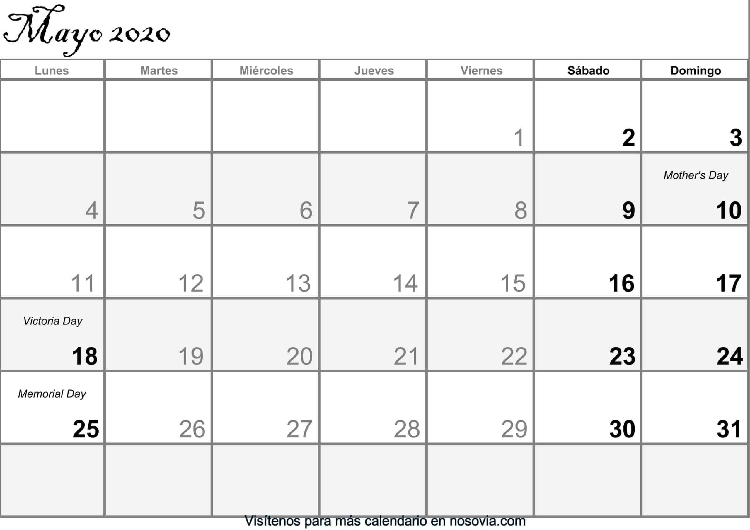 Calendario-mayo-2020-Con-Festivos-PDF