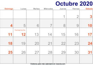 Calendario-octubre-2020-Con-Festivos-Imprimir