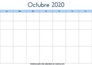 Calendario-octubre-2020-en-blanco-Palabra-gratis