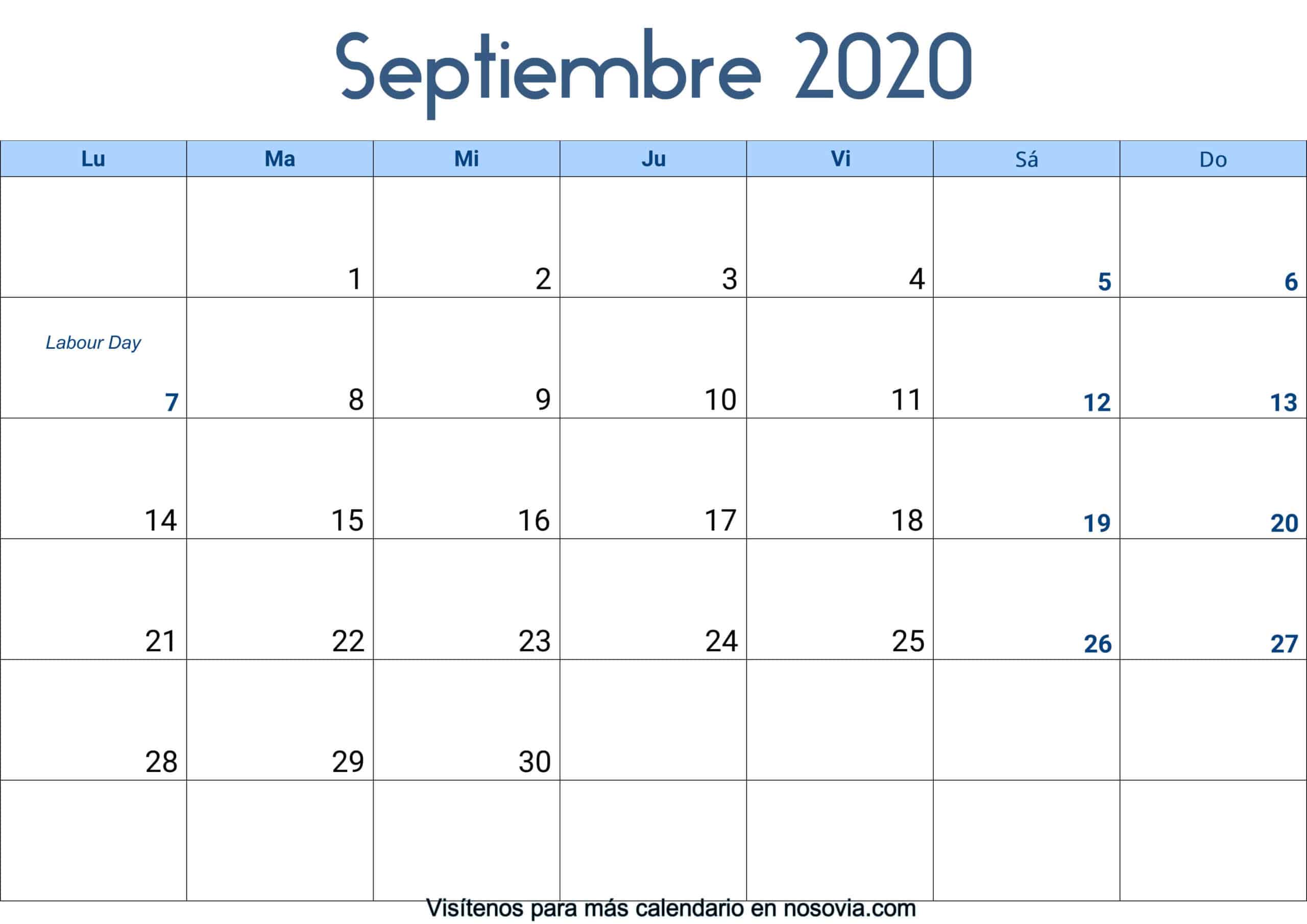 Calendario-septiembre-2020-Con-Festivos-Palabra