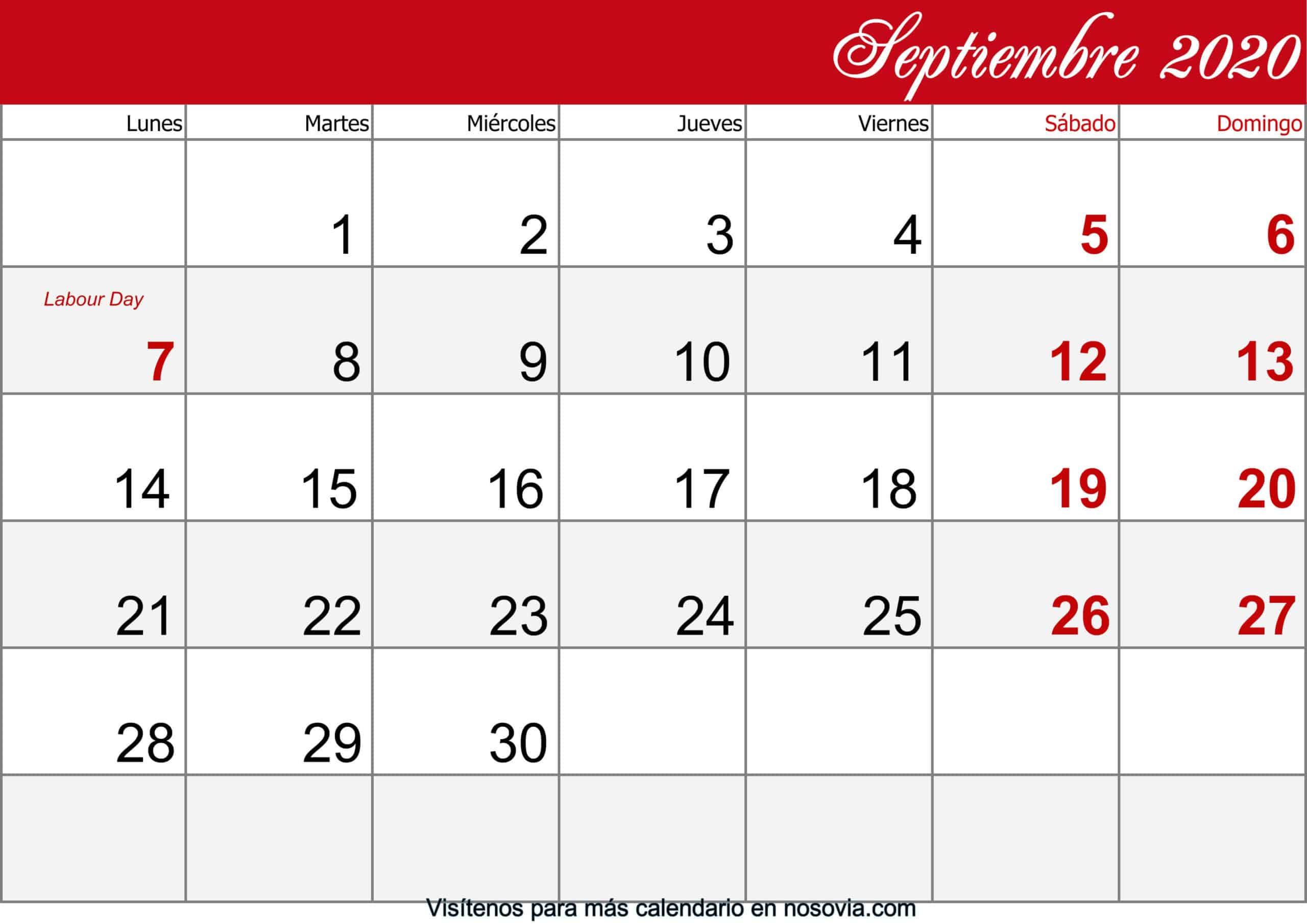 Calendario-septiembre-2020-Con-Festivos-imprimible