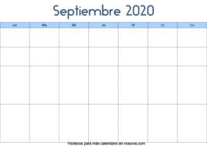 Calendario-septiembre-2020-en-blanco-Palabra-gratis